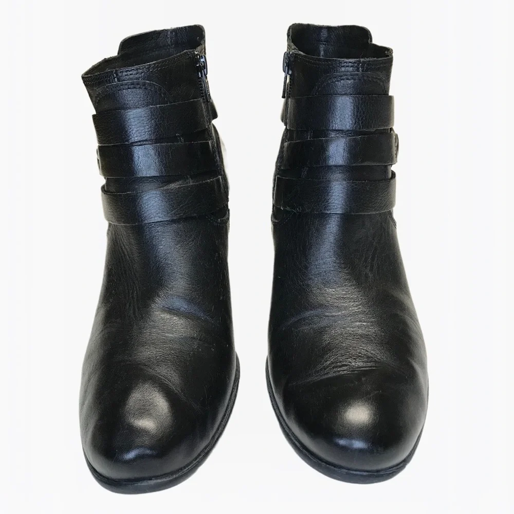 Josef Seibel Zip & Straps Leather Women’s Ankle Boots 11 - 11 1/2 USA (42 EU)